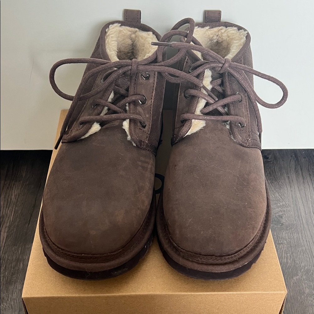 NEW UGG Men's Chocolate Brown Chukka Boots - Picture 8 of 11